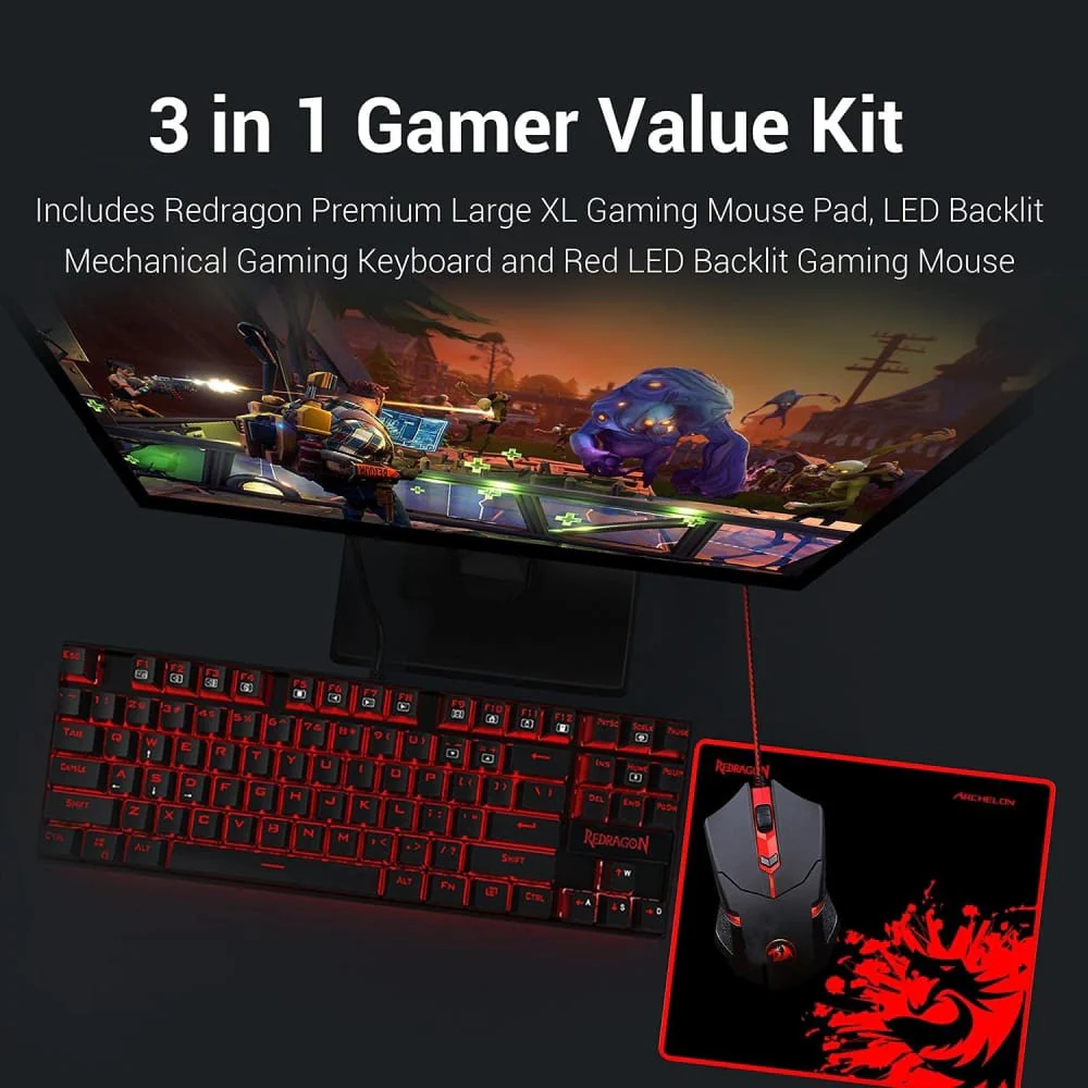 مجموعة Redragon K552-BA PC GAMER VALUE COMBO SET